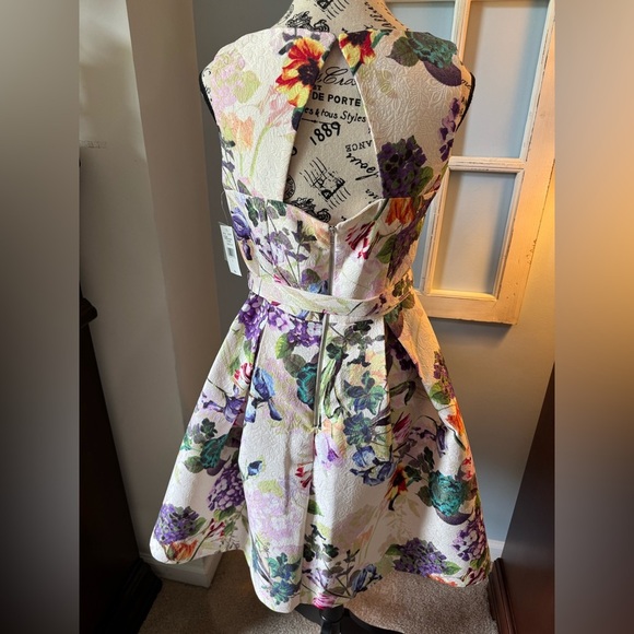 NWT Women’s Danny and Nicole A-Line Floral Sleeveless Dress w/ Pockets size 6 - Picture 2 of 13